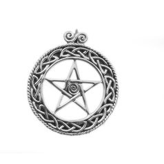 Stříbrný přívěsek Pentagram no. 04