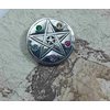2. Stříbrný přívěsek  Pentagram s čakrovými kameny
