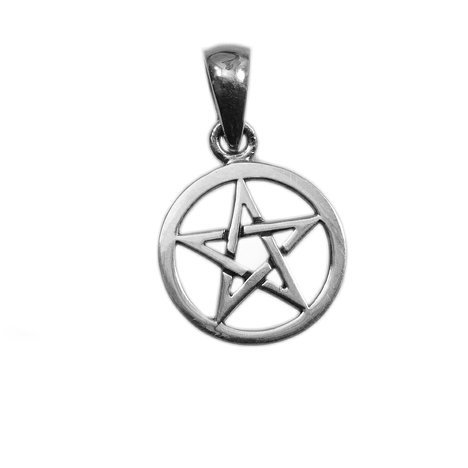 1. Mystické šperky. Stříbrný přívěsek Pentagram No. 013