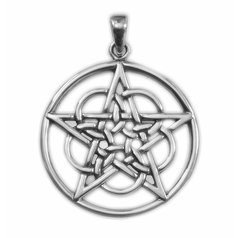 Stříbrný přívěsek Pentagram nr. 017