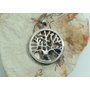 2. Stříbrný přívěsek s bílým Opálem, amulet Strom života 031