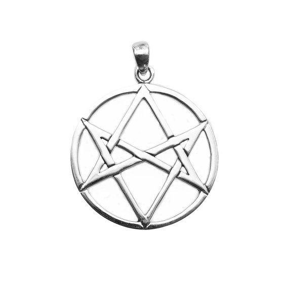 Stříbrný amulet Unikursální Hexagram